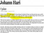 Johann Hari Not Going Back to the Independent