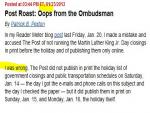 WaPo Public Editor Apologizes for Wrong Blogpost Critical of WaPo