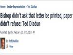 Readers Rep On Criticism of Cleveland Plain Dealer  for not Publishing Letter