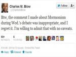 NYT Columnist Apologizes for Tweet about Romney