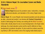 Nepali Journalist:  Media Needs to be 'Responsible to Society'