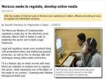 Moroccan Media Regulation Discussed