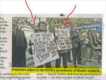 NYPost Errs in Photo Caption on NYPD Surveillance, Picture Shows NYPD Supporters, but Caption Says Protestors