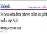 Malaysian Prime Minister Backs Press Council, Ethics Code Development