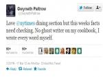 Celeb Chefs Call for Correction to NYT GhostWriter Claims, Under NYT's Def of Ghostwriter Isn't Every Researcher Ghostwriter?