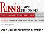 Journalist Beth Knobel on Russian Journalists Protesting