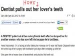 News Outlets Retract Fake Story that Dentist Pulled All Her Ex's Teeth