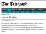 3 UK Papers Apologize for Wrongly Reporting Man Froze to Death