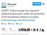 WikiLeaks' Assange Appeals to Ecuador for Political Asylum