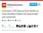 CNN Corrects Health Care Ruling Errors with Tweets, E-mails, and on Website