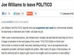 Suspended Politico Reporter Making 'Transition to the Next Phase of his Career'