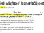 Australia's Herald Sun Retracts Front-Page Story on Parking; News Ltd Papers Sort of Correct Wrong Story on Snacks for Kids