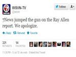 Miami TV News Fell for Fake Twitter Account, Apologizes for Ray Allen Miami Heat Report