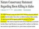 Last Idaho Bison Killed? The Wildlife News Retracts, Apologizes