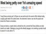 Chinese State Media Accuses 'West' of Bias, 'Prejudice' in Olympic Coverage