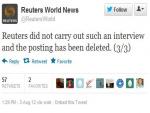 Reuters Blog Unpublishes Fake Stories about Syria Posted by Hackers