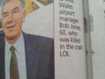 Apologies after Welsh Newspaper Puts 'LOL' in Dead Man's Photo Caption