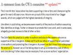 Author Apologizes for Writing Positive Reviews about His Work, Writers Association to Create Ethics Code?