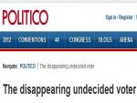 'The Disappearing Undecided Voter' -- Or Not!