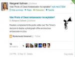 NYT Defends Photo of Dead Ambassador, Despite State Dept. Calls