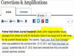 Wall Street Journal Corrects 2 Jonah Lehrer Articles, Unpublishes 2 Others