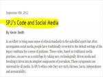 SPJ Ethics Chair: Can Ethics Code Apply to Social Media?