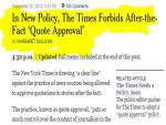 Will NYT use more blind quotes and anonymous sources given new quote policy?