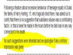 After PCC Complaint, Daily Mail Apologizes, Unpublishes Article Suggesting Teen Died of 'Substance Abuse' 