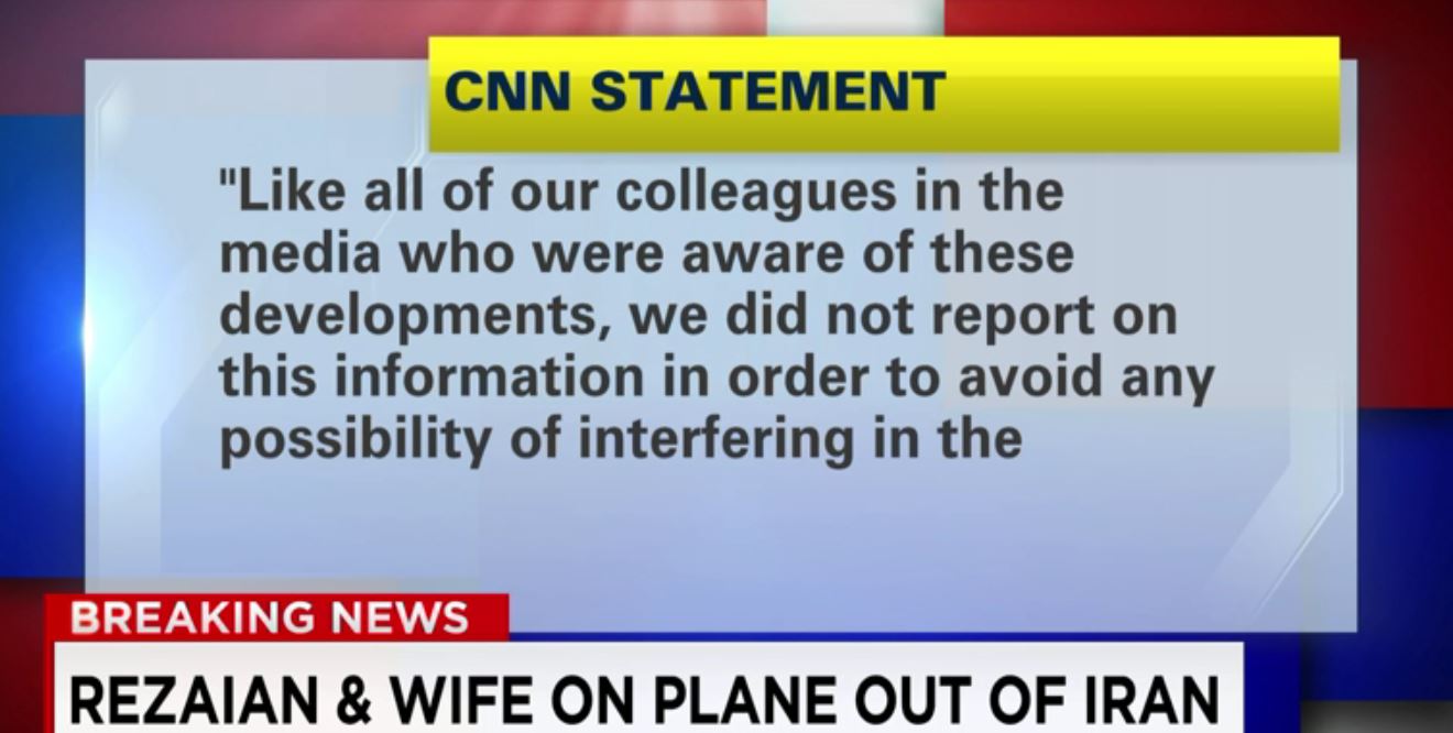 CNN issued this statement (Credit: CNN, screenshot)