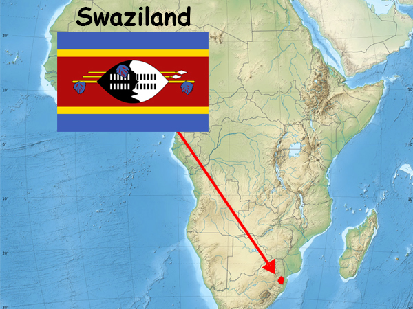Свазиленд на карте. Страна Свазиленд где находится на карте. Государство Свазиленд на карте.